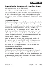 Preview for 13 page of Parkside 346156-2004 Translation Of The Original Instructions