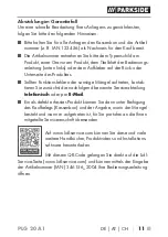 Preview for 15 page of Parkside 346156-2004 Translation Of The Original Instructions