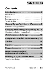 Предварительный просмотр 5 страницы Parkside 346159 2004 Operating Instructions Manual