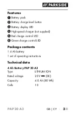 Предварительный просмотр 7 страницы Parkside 346159 2004 Operating Instructions Manual