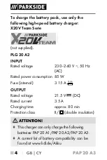 Preview for 8 page of Parkside 346159 2004 Operating Instructions Manual