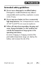 Предварительный просмотр 11 страницы Parkside 346159 2004 Operating Instructions Manual