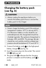 Предварительный просмотр 12 страницы Parkside 346159 2004 Operating Instructions Manual