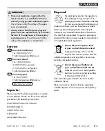 Preview for 11 page of Parkside 351747 2007 Instructions Manual