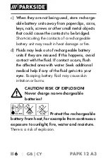 Предварительный просмотр 11 страницы Parkside 351899 2007 Operating Instructions Manual