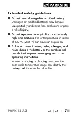 Предварительный просмотр 12 страницы Parkside 351899 2007 Operating Instructions Manual