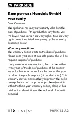 Preview for 15 page of Parkside 351899 2007 Operating Instructions Manual