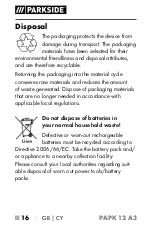 Preview for 21 page of Parkside 351899 2007 Operating Instructions Manual