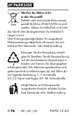 Preview for 81 page of Parkside 351899 2007 Operating Instructions Manual