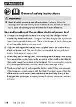 Preview for 8 page of Parkside 351913 2007 Translation Of The Original Instructions