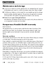 Preview for 12 page of Parkside 351913 2007 Translation Of The Original Instructions