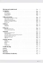 Preview for 4 page of Parkside 352054 2007 Operation And Safety Notes Translation Of The Original Instructions