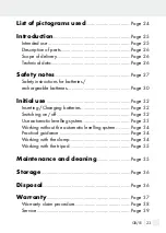 Preview for 23 page of Parkside 353255 2007 Operation And Safety Notes