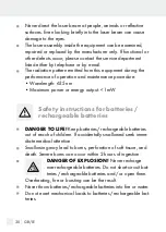 Preview for 30 page of Parkside 353255 2007 Operation And Safety Notes