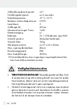 Preview for 64 page of Parkside 353255 2007 Operation And Safety Notes