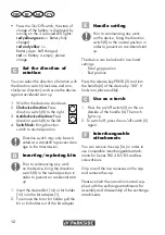 Preview for 12 page of Parkside 353304 2007 Original Instructions Manual