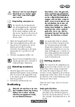 Preview for 89 page of Parkside 354671 2010 Original Instructions Manual