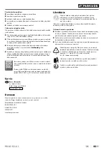 Предварительный просмотр 86 страницы Parkside 354733 2010 Instructions Manual