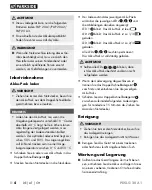 Preview for 9 page of Parkside 356035 2004 Translation Of The Original Instructions