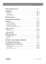 Preview for 5 page of Parkside 358730 2004 Operation And Safety Notes