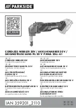 Preview for 1 page of Parkside 359201 2110 Translation Of The Original Instructions