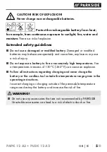 Предварительный просмотр 10 страницы Parkside 359697 2101 Translation Of The Original Instructions