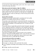 Preview for 14 page of Parkside 359697 2101 Translation Of The Original Instructions