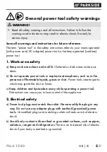 Preview for 10 page of Parkside 359702 2101 Original Instructions Manual