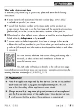 Preview for 22 page of Parkside 359702 2101 Original Instructions Manual