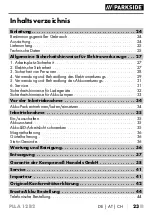 Preview for 28 page of Parkside 359702 2101 Original Instructions Manual