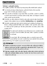 Preview for 117 page of Parkside 359702 2101 Original Instructions Manual