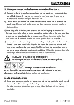 Preview for 176 page of Parkside 359702 2101 Original Instructions Manual