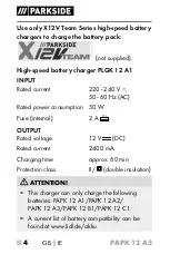 Preview for 9 page of Parkside 359706 2101 Operating Instructions Manual