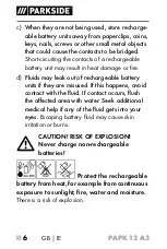 Preview for 11 page of Parkside 359706 2101 Operating Instructions Manual