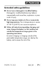 Предварительный просмотр 12 страницы Parkside 359706 2101 Operating Instructions Manual