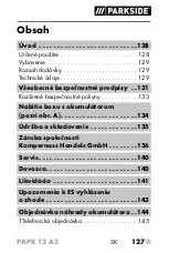 Предварительный просмотр 132 страницы Parkside 359706 2101 Operating Instructions Manual