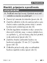 Preview for 72 page of Parkside 360169 2007 Operating Instructions Manual