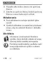 Preview for 75 page of Parkside 360169 2007 Operating Instructions Manual