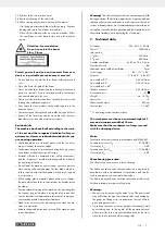 Предварительный просмотр 12 страницы Parkside 360564 2010 Operating And Safety Instructions Manual