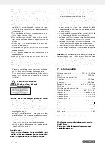 Предварительный просмотр 41 страницы Parkside 360564 2010 Operating And Safety Instructions Manual