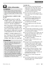 Preview for 7 page of Parkside 361688_2010 Instructions Manual