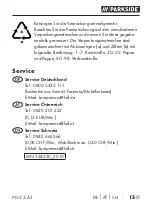 Preview for 17 page of Parkside 364230 2010 Operating Instructions Manual