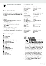 Предварительный просмотр 15 страницы Parkside 366993 2010 Assembly, Operating And Safety Instructions