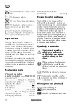 Preview for 72 page of Parkside 367468 2101 Translation Of The Original Instructions