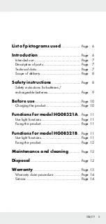 Предварительный просмотр 5 страницы Parkside 373289 2104 Operation And Safety Notes