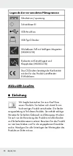 Предварительный просмотр 78 страницы Parkside 373289 2104 Operation And Safety Notes