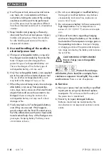 Preview for 11 page of Parkside 373422 2104 Original Instructions Manual