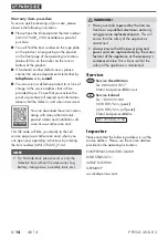 Preview for 19 page of Parkside 373422 2104 Original Instructions Manual