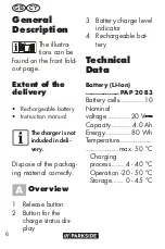 Preview for 6 page of Parkside 373434 2104 Translation Of The Original Instructions