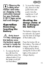 Preview for 13 page of Parkside 373434 2104 Translation Of The Original Instructions